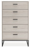 Socalle Light Natural Five Drawer Chest