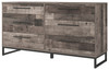 Neilsville Black / Gray Six Drawer Dresser