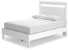 Flannia White Full Panel Platform Bed