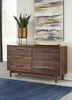 Calverson Mocha Six Drawer Dresser Medium