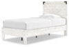 Shawburn Whitewash Twin Crossbuck Panel Platform Bed