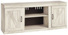 Bellaby Whitewash 60'' TV Stand W/Fireplace Option