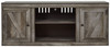 Wynnlow Gray LG TV Stand W-Fireplace Option