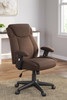 Corbindale Brown Home Office Swivel Desk Chair