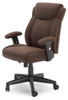 Corbindale Brown Home Office Swivel Desk Chair