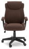 Corbindale Brown Home Office Swivel Desk Chair