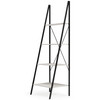 Bayflynn White / Black Bookcase 4 Open Shelves