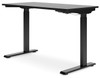 Lynxtyn Black Adjustable Height Desk