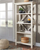 Carynhurst Whitewash Large Bookcase