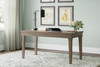 Janismore Weathered Gray Home Office Desk