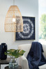 Calett Beige Rattan Pendant Light (1/CN)