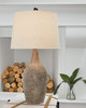 Laelman Brown / Gray Poly Table Lamp (2/CN)