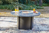 Coulee Mills Gray / Black Round Fire Pit Table