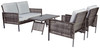 Lainey Two-tone Gray Love/Chairs/Table Set (4/CN)