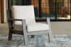 Tropicava Taupe / White Lounge Chair W/Cushion