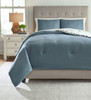Adason Blue / White King Comforter Set