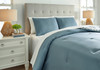 Adason Blue / White King Comforter Set