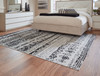 Devman Black / Cream / Gray Large Rug