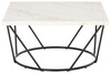 Vancent White / Black Square Cocktail Table