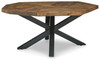 Haileeton Brown / Black Oval Cocktail Table