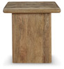 Lawland Light Brown Square End Table