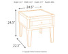 Todoe Dark Gray Rectangular End Table