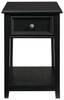 Beckincreek Black Rectangular End Table