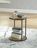 Fridley Brown / Black Round End Table