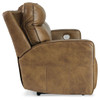 Game Plan Caramel Pwr Rec Sofa With Adj Headrest