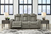 Backtrack Gray 2 Pc. Power Reclining Sofa, Loveseat