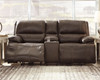 Ricmen Walnut Power Reclining Loveseat/ADJ Headrest