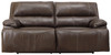 Ricmen Walnut 2 Seat Power Reclining Sofa ADJ HDREST