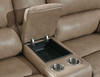 Ricmen Putty 3 Pc. 2 Seat Power Reclining Sofa Adjustable Headrest, Power Reclining Loveseat/CON/Adjustable Headrest, Wide Seat Power Recliner