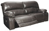 Hallstrung Gray 2 Seat Power Reclining Sofa ADJ HDREST