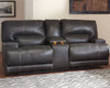 McCaskill Gray Double Rec Loveseat w/Console