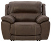 Dunleith Chocolate Zero Wall Recliner w/Power HDRST