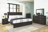 Belachime Black 5 Pc. Dresser, Mirror, Chest, King Panel Bed