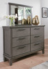 Hallanden Gray 6 Pc. Dresser, Mirror, Chest, California King Panel Bed With Storage