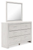 Altyra White King Upholstered Storage Bed 9 Pc. Dresser, Mirror, Chest, King Bed, 2 Nightstands