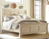 Bolanburg Antique White California King Panel Bed 7 Pc. Dresser, Mirror, Cal King Bed, 2 Nightstands