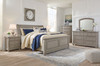 Lettner Light Gray King Sleigh Bed 6 Pc. Dresser, Mirror, Chest, King Bed