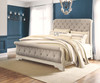 Realyn Two-tone 5 Pc. Dresser, Mirror, King Upholstered Sleigh Bed