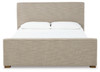 Dakmore Brown California King Upholstered Bed