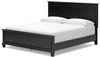 Lanolee Black California King Panel Bed