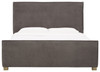 Krystanza Weathered Gray King Upholstered Panel Bed