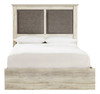 Cambeck Whitewash King Upholstered Panel Bed