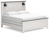 Schoenberg White King Panel Bed