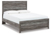 Bronyan Dark Gray Queen Panel Bed