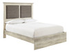 Cambeck Whitewash Queen Upholstered Panel Bed