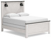 Schoenberg White Queen Panel Bed